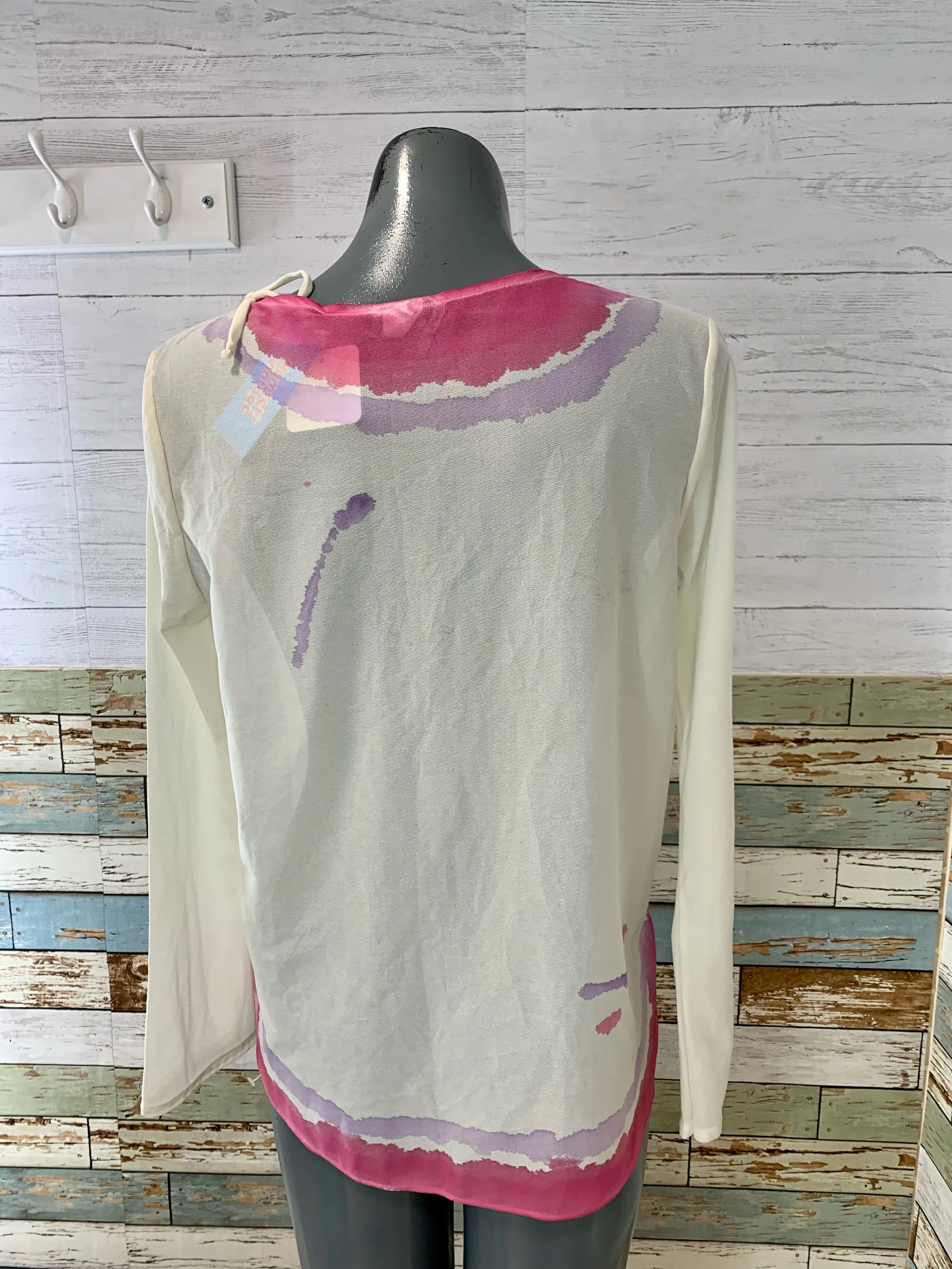 70’s Sheer Watercolor Blouse