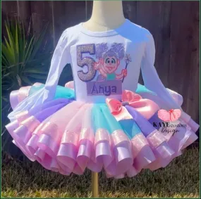 Abby Cadabby Girl Birthday Outfit Lavender Pink | Abby Cadabby Tutu Set Blue | Street Friends Party Dress