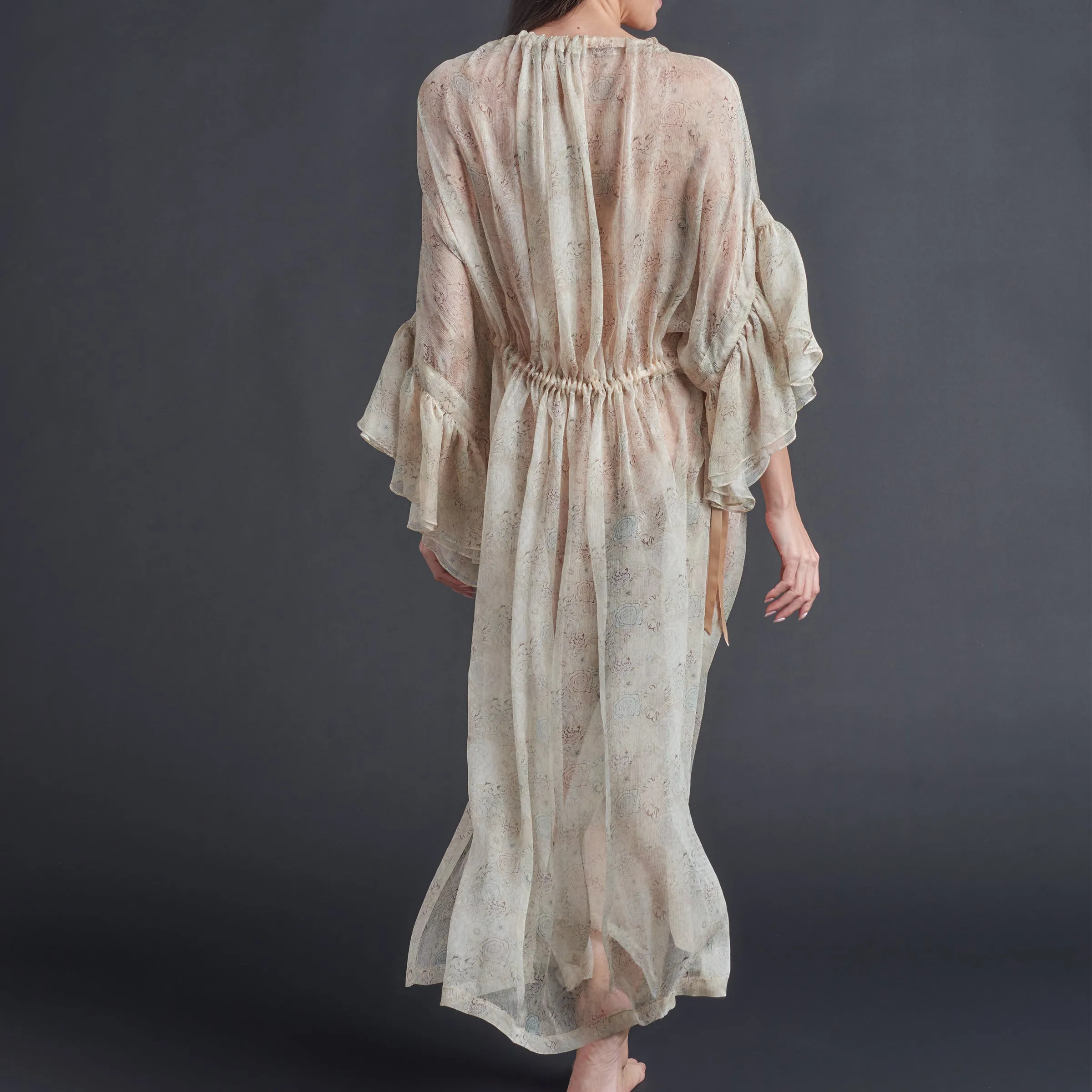 Alba Caftan in Liberty Crinkle Chiffon - Dulwich Park