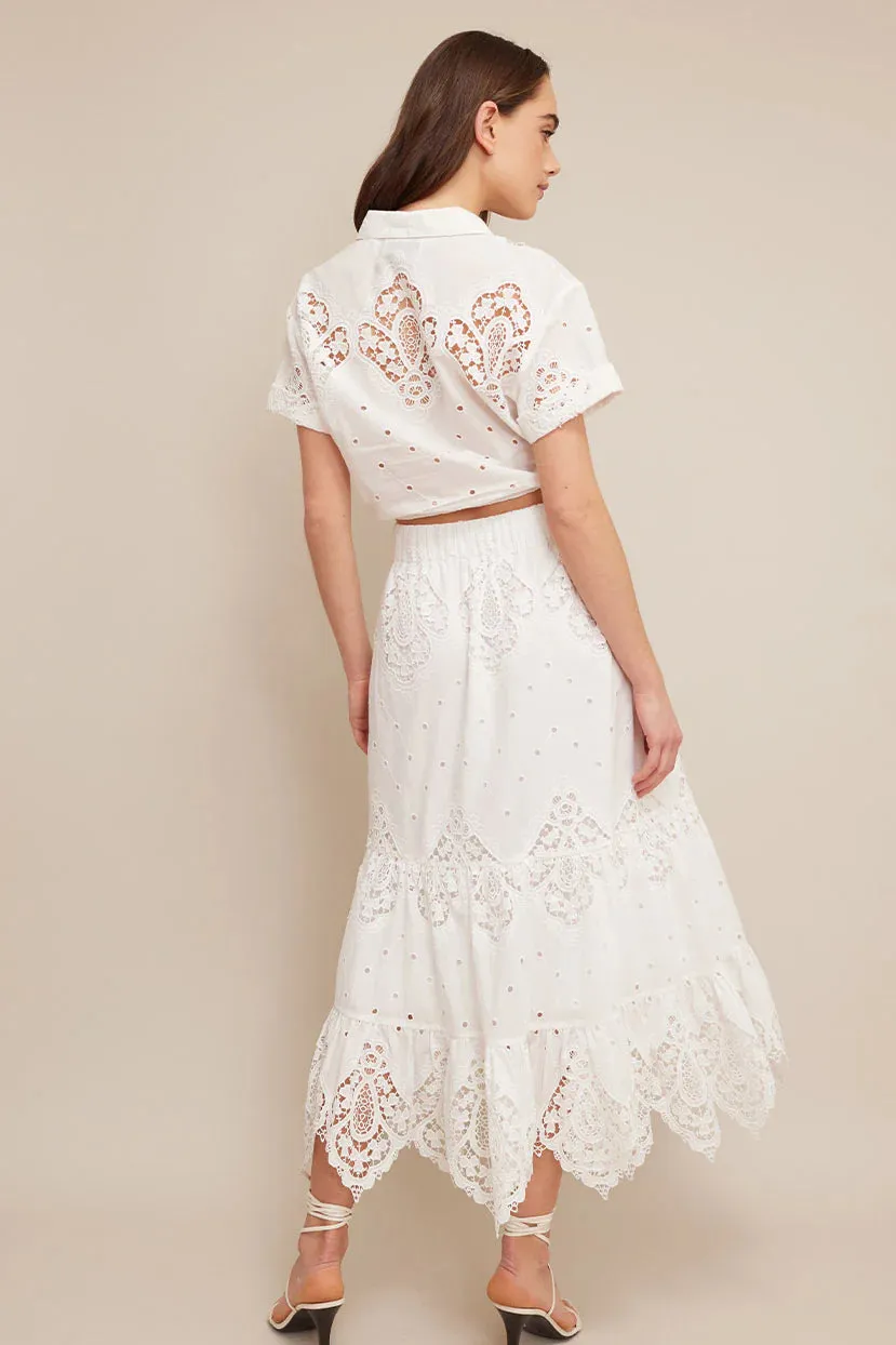 Asbury Top - Embroidered Eyelet