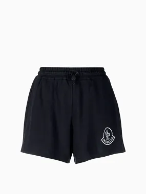 Drawstring cotton shorts