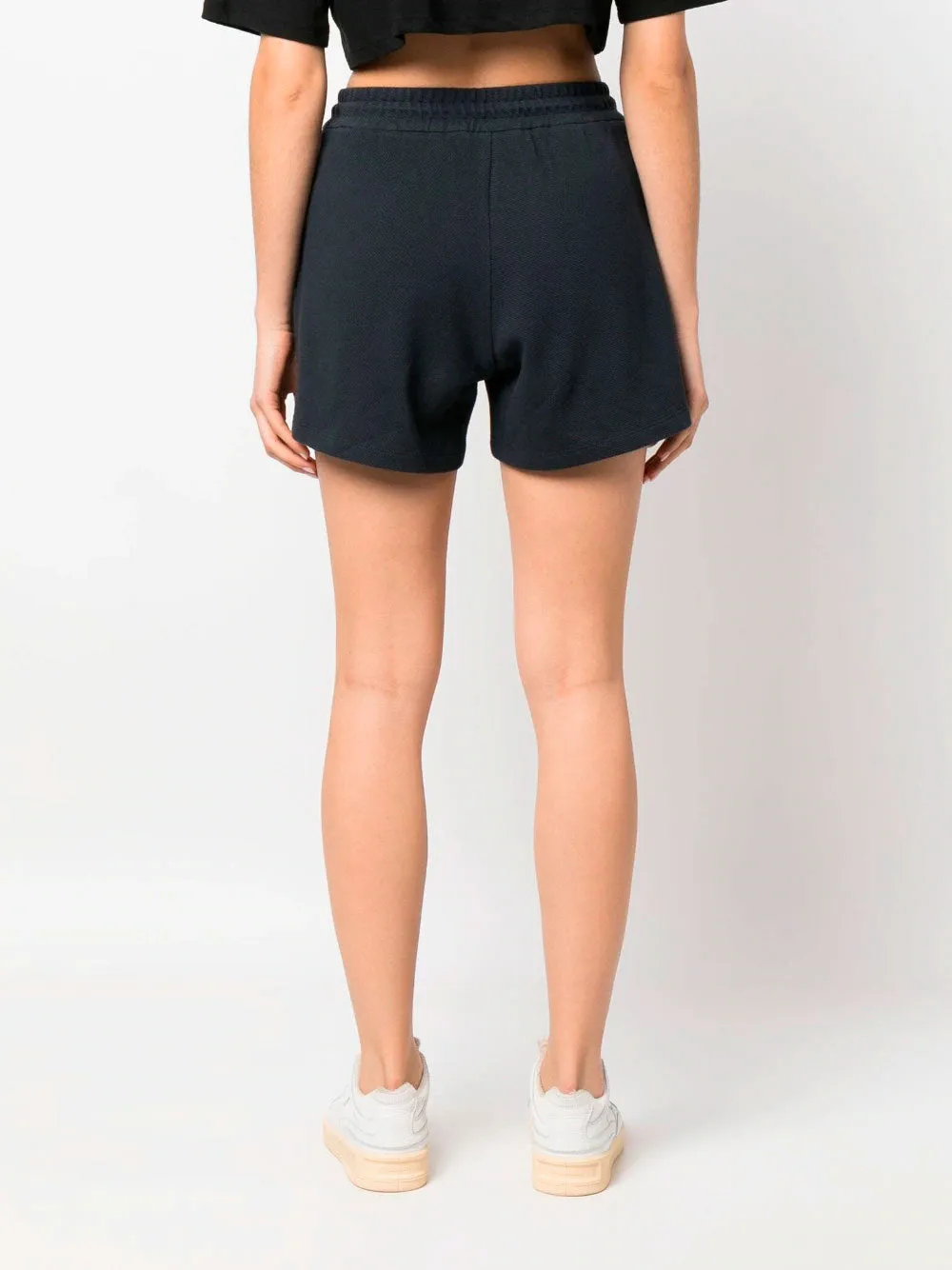 Drawstring cotton shorts