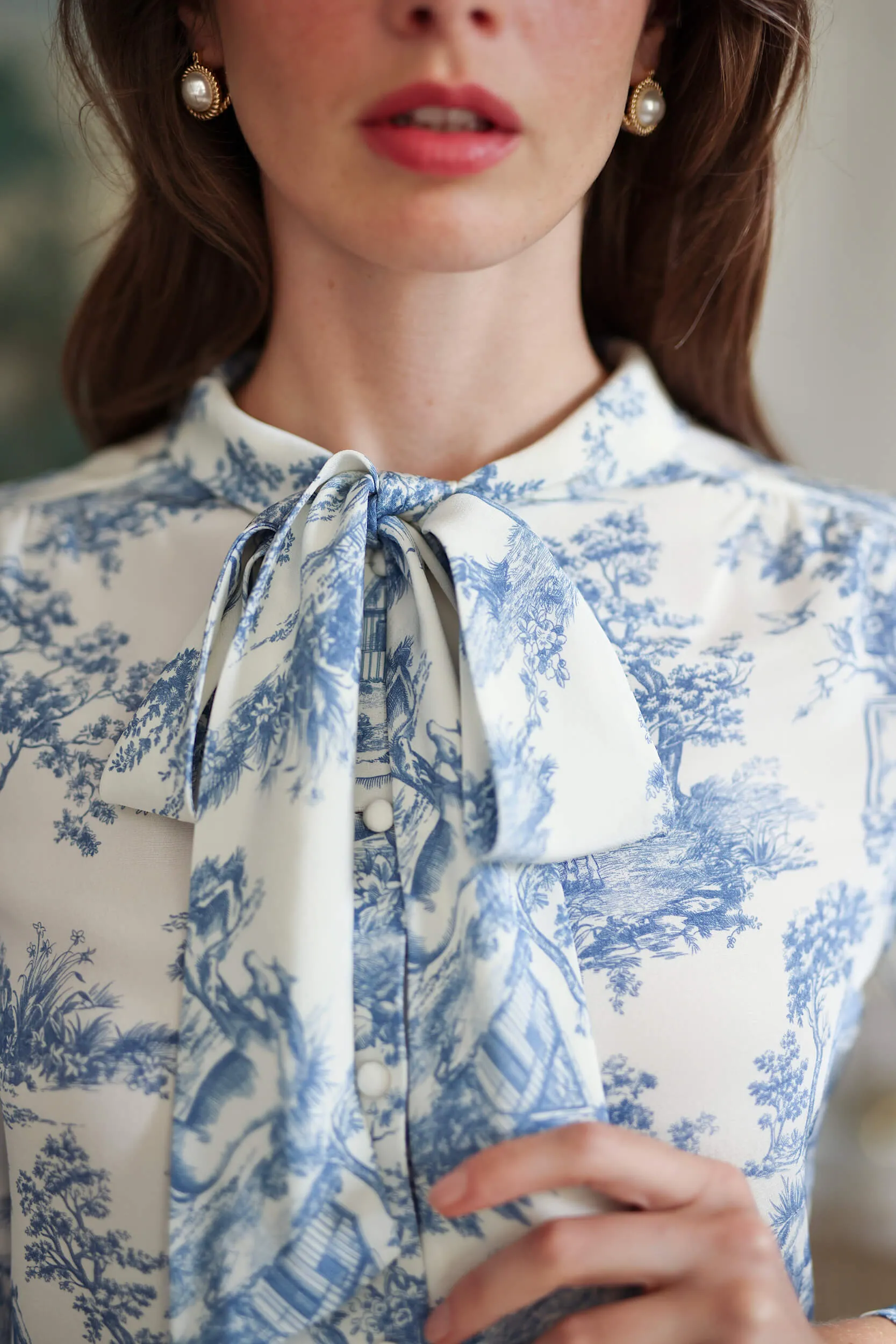 Lena Toile De Jouy Blouse