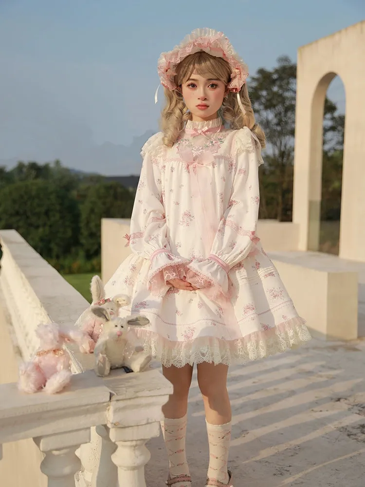 Mademoiselle Pearl~Rose Garden~Elegant Lolita Dress Bridal Floral Dress