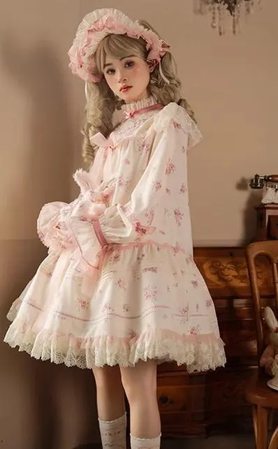 Mademoiselle Pearl~Rose Garden~Elegant Lolita Dress Bridal Floral Dress