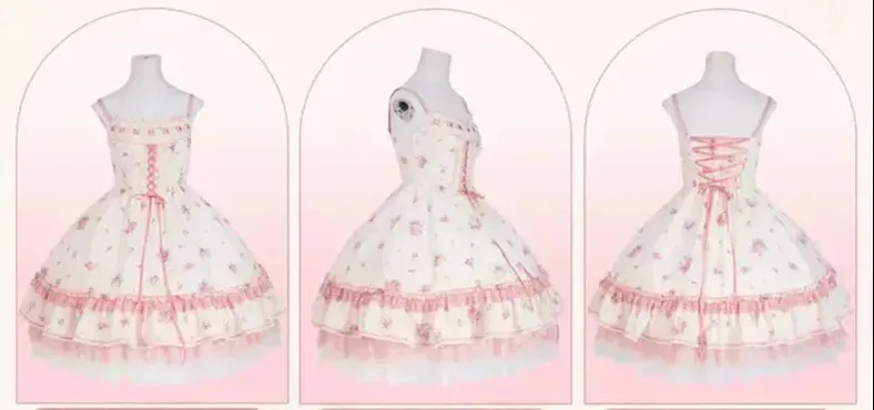 Mademoiselle Pearl~Rose Garden~Elegant Lolita Dress Bridal Floral Dress