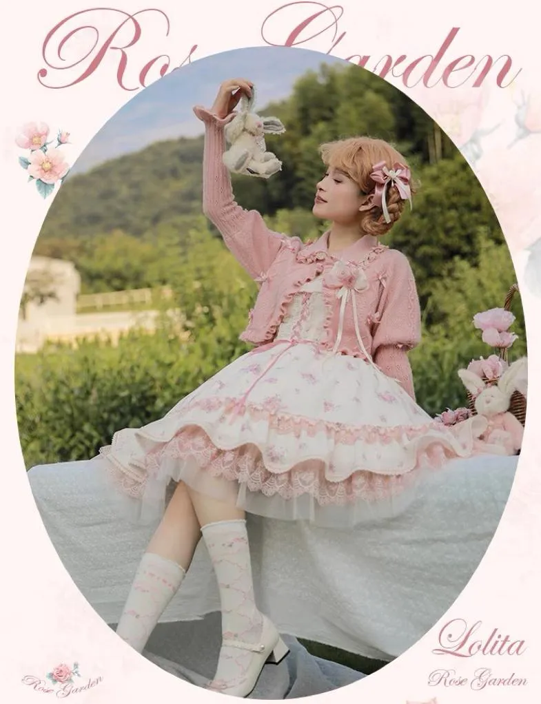 Mademoiselle Pearl~Rose Garden~Elegant Lolita Dress Bridal Floral Dress