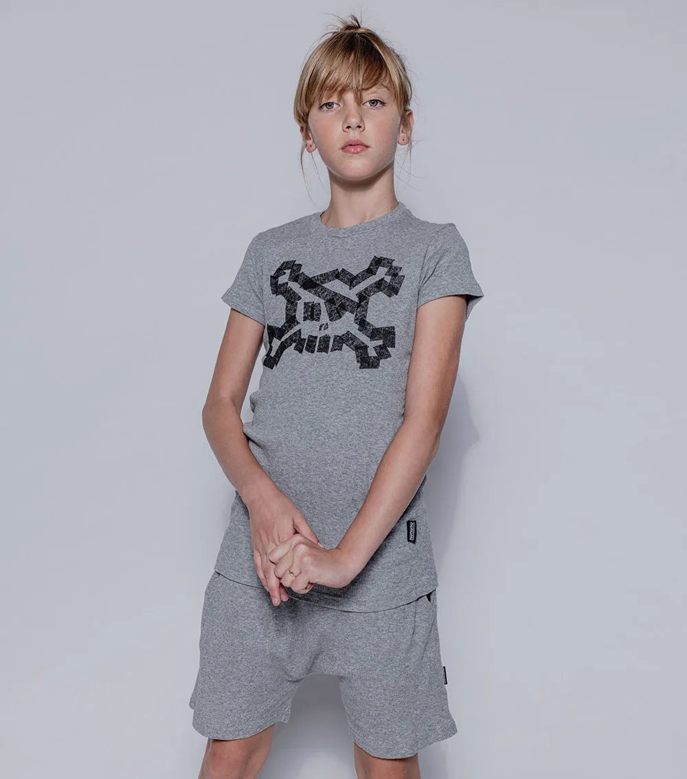 masking tape skull loungewear