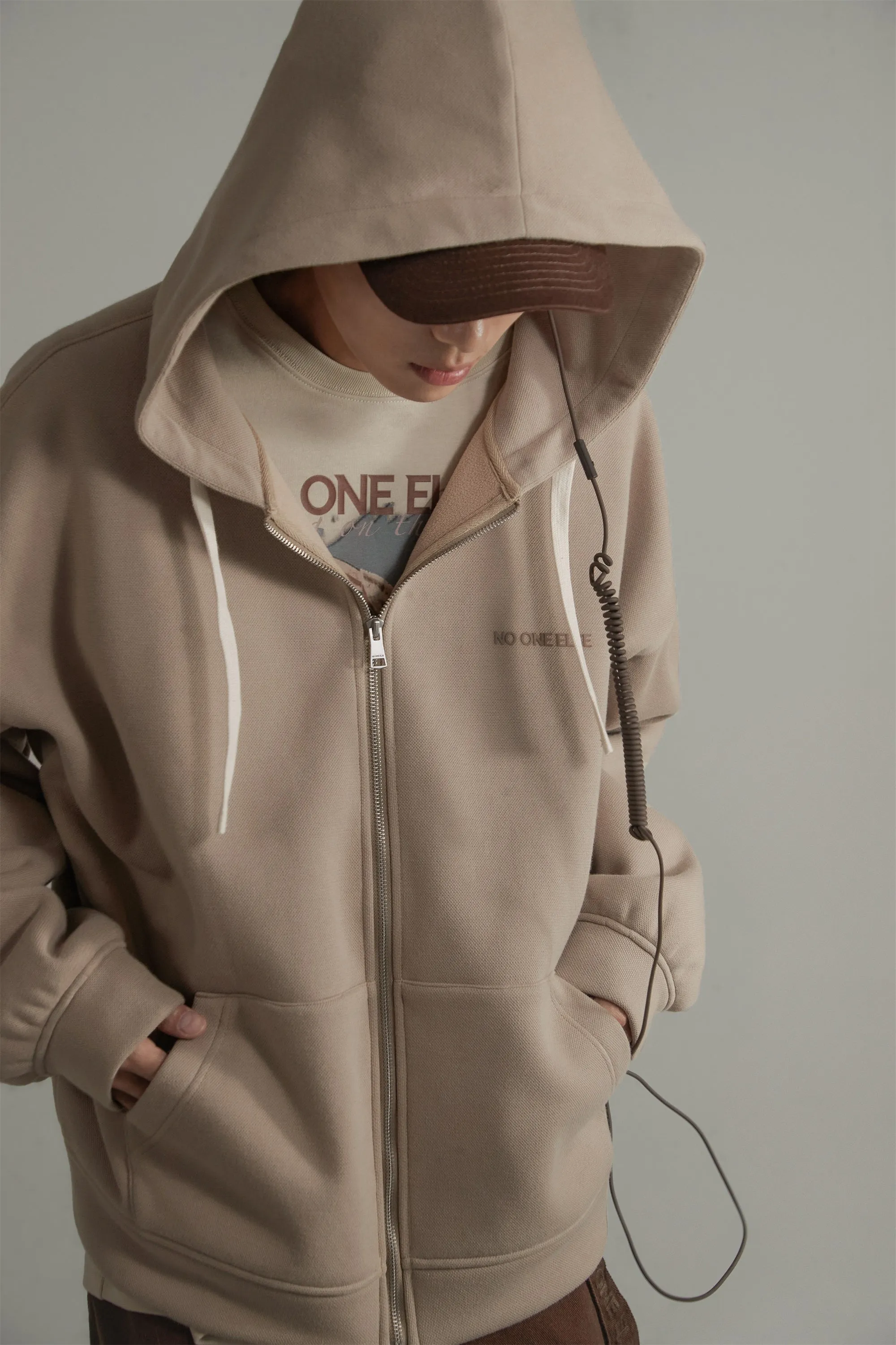 Premium Boyfriend Zip-Up Hoodie Cardigan