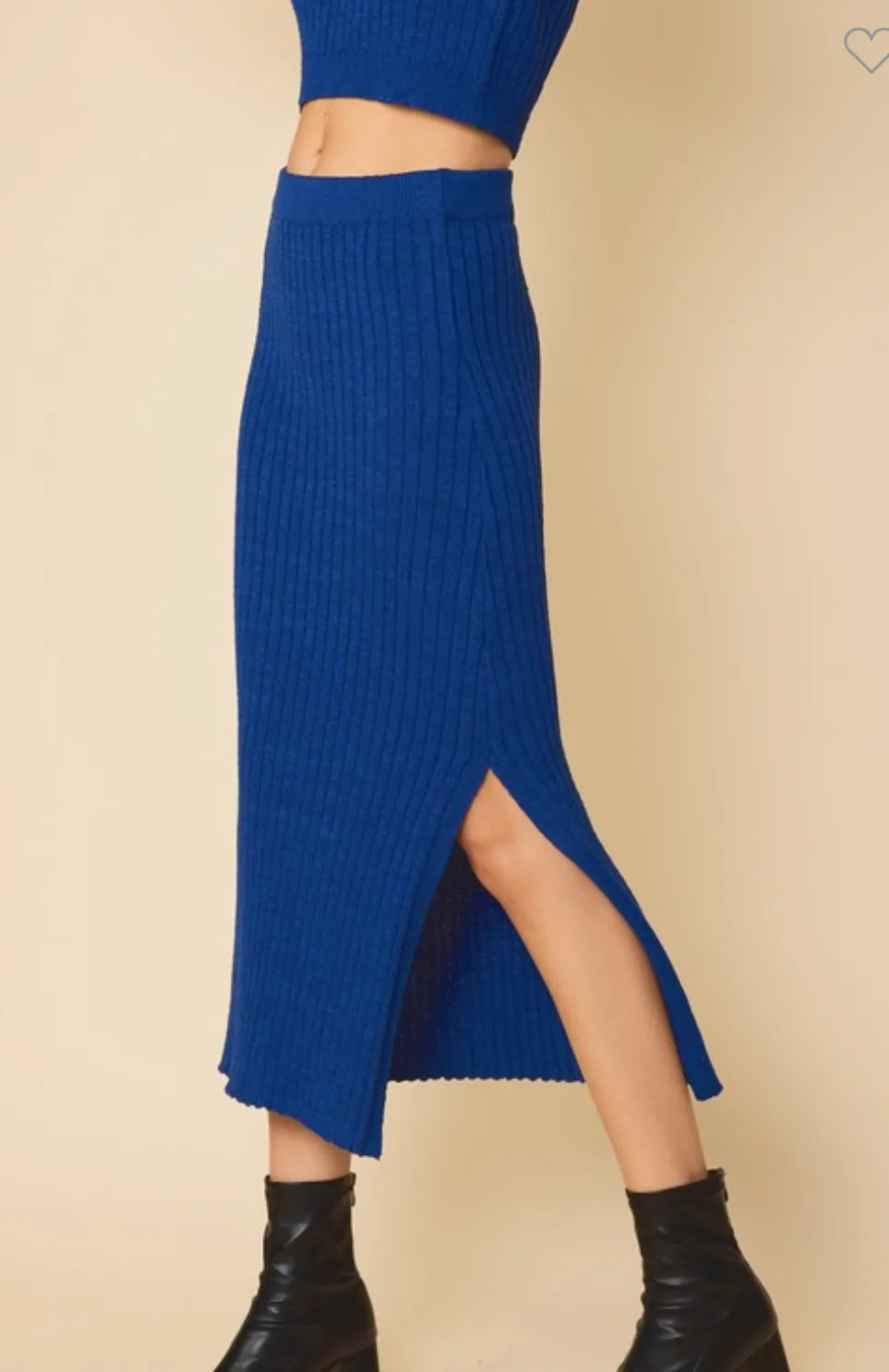 Ribbed Knit Skirt