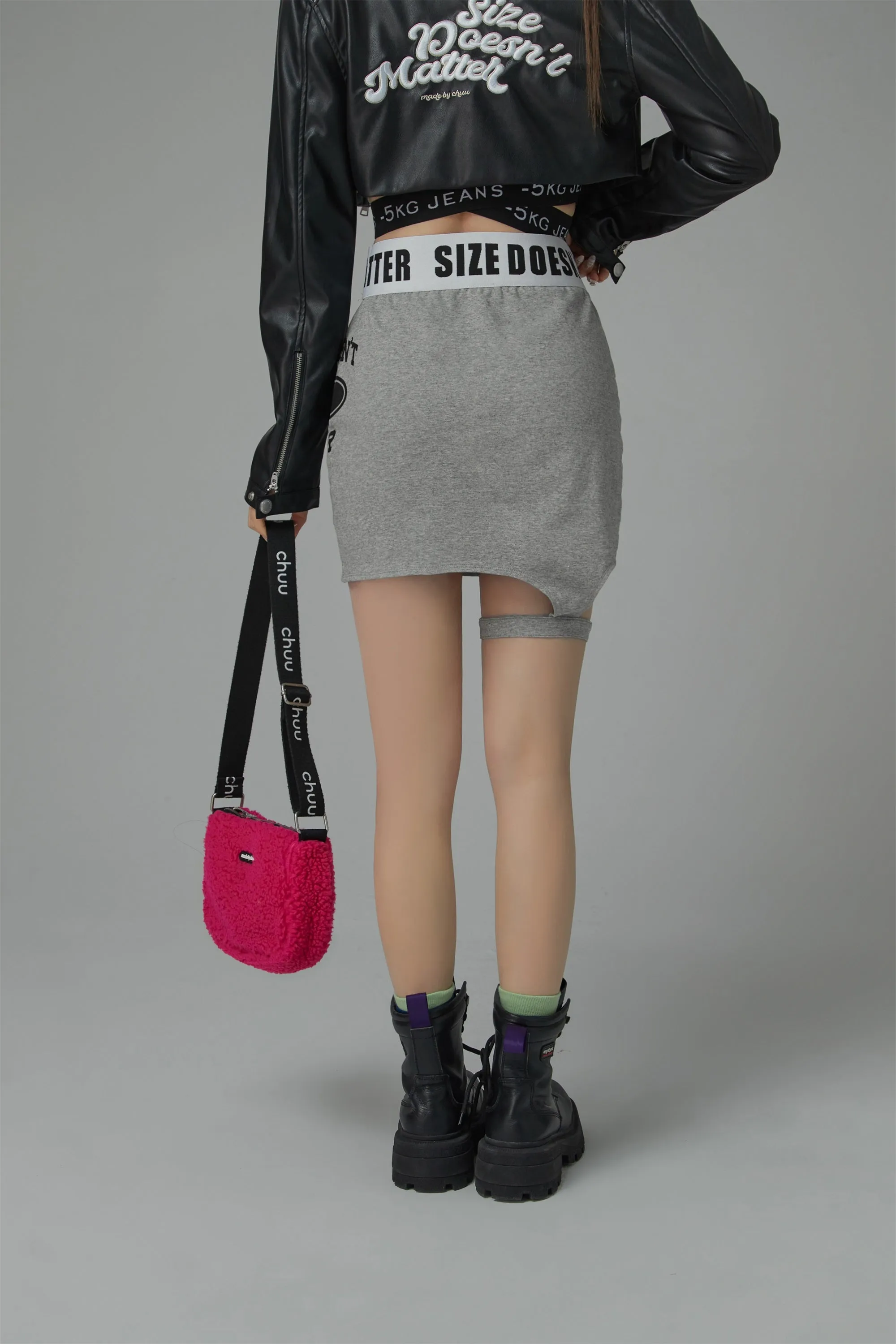 Size Doesnt Matter Slit Mini Skirt