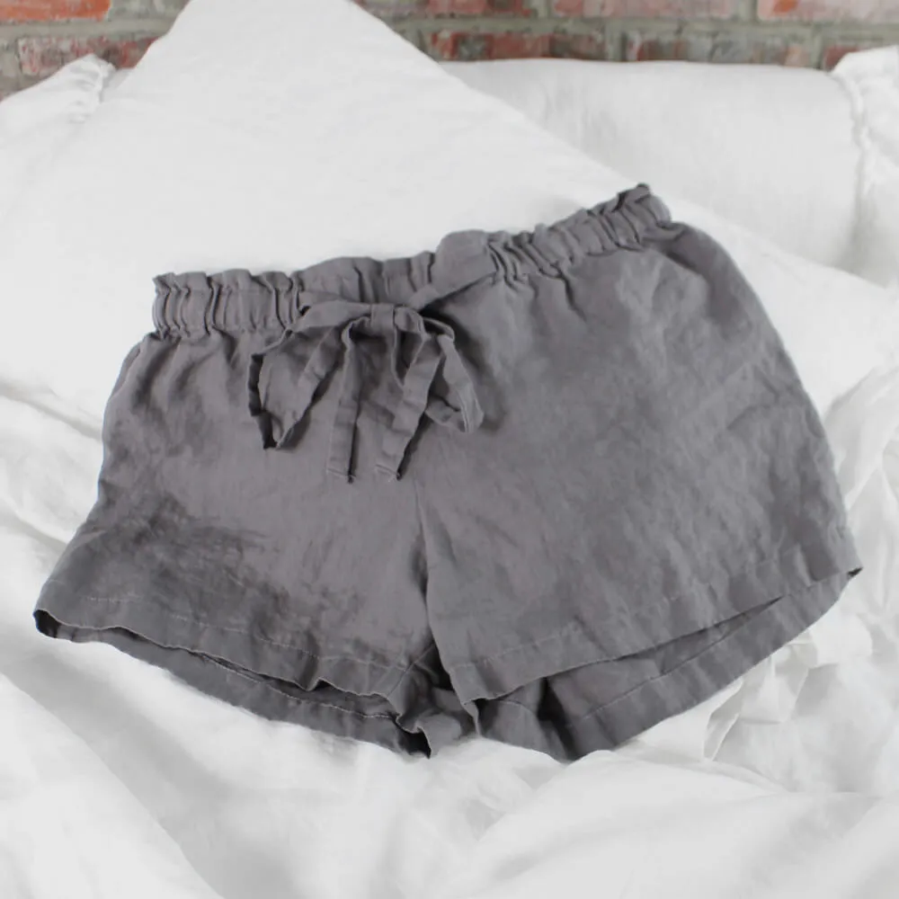 Soft Washed Linen Shorts