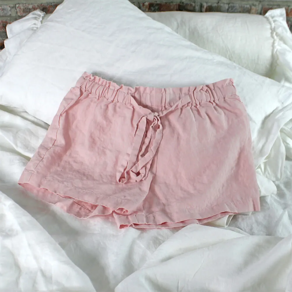 Soft Washed Linen Shorts