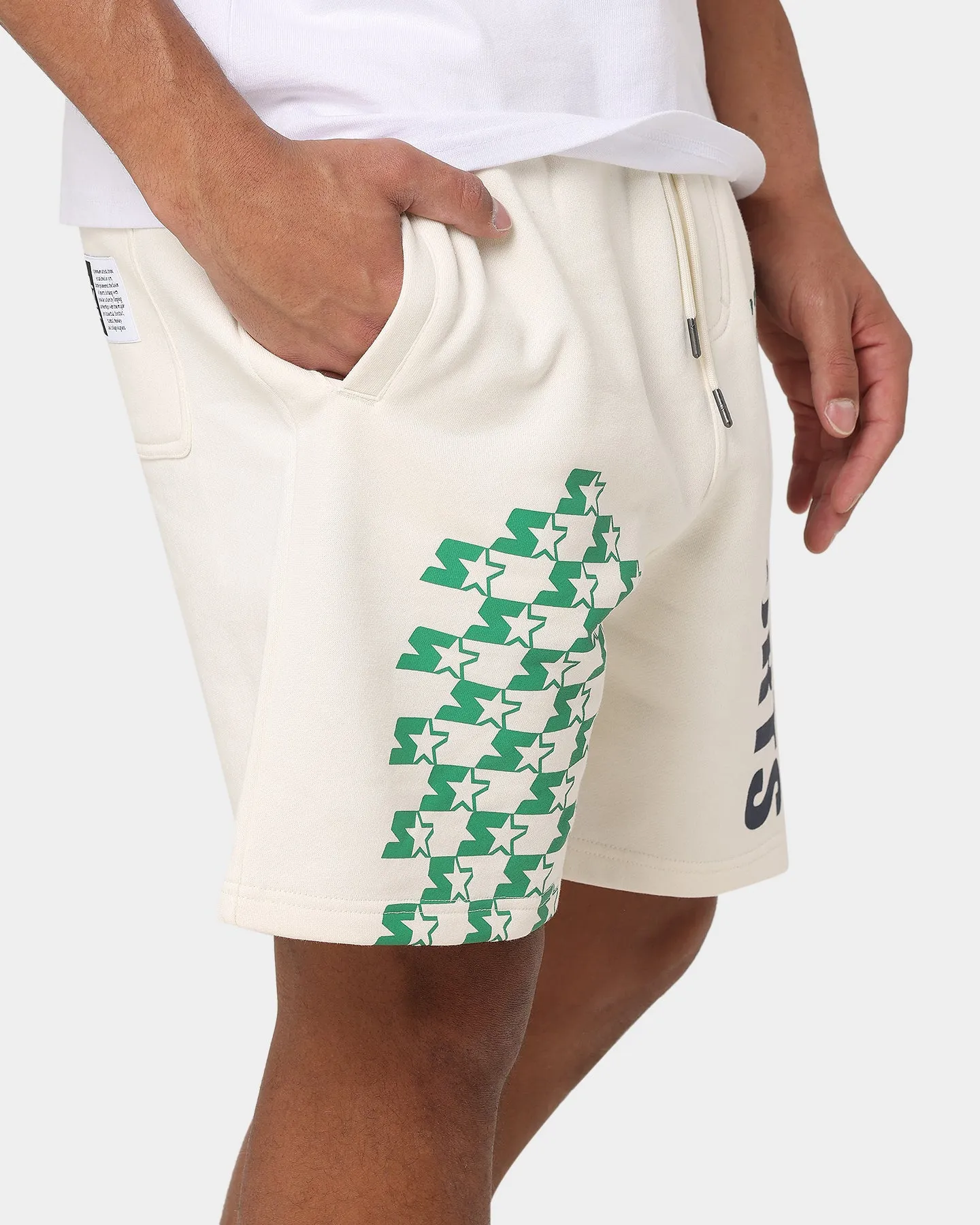 Starter International Sport Track Shorts Off White