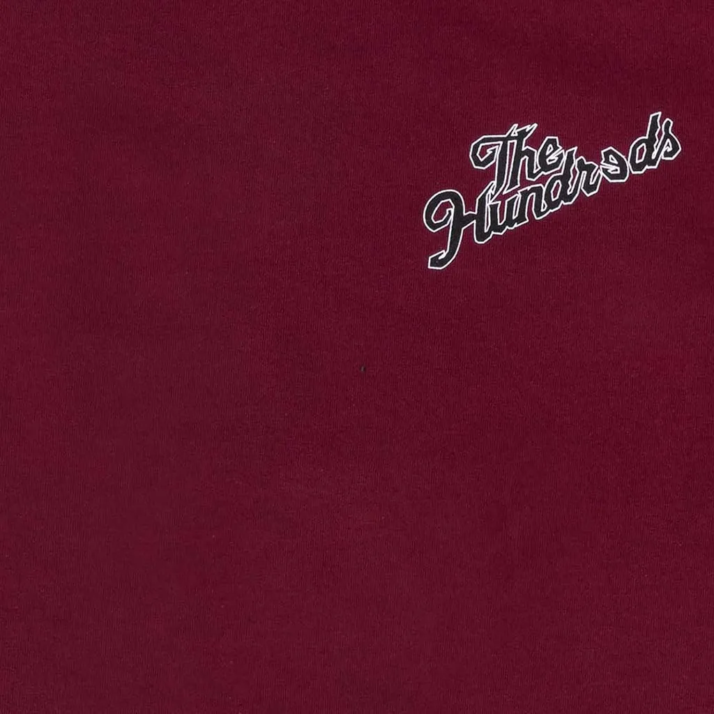 The Hundreds Stimulation Slant T-Shirt - Burgundy