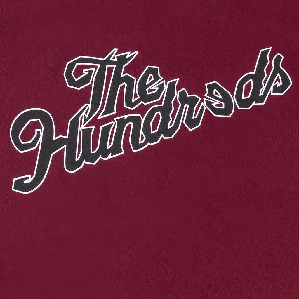 The Hundreds Stimulation Slant T-Shirt - Burgundy