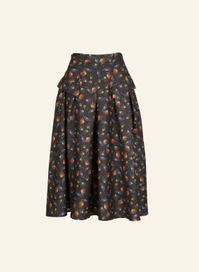 Veronica Skirt - Black Fireworks - 100% Tencel